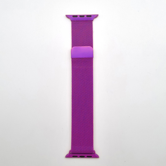 Apple Watch 42/44/45. Ремешок, металлический, пурпурный