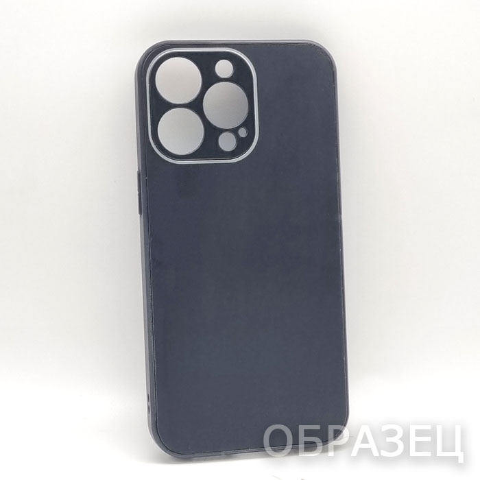 iPhone 13 Pro. Накладка, Matte Glass, пластик, черный