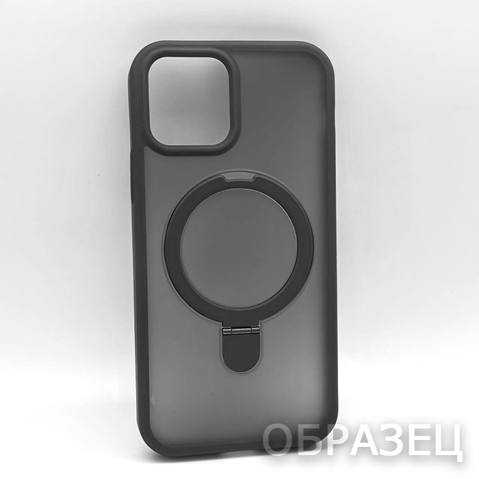 iPhone 13 Pro. Накладка, Rock Matte Big Ring, черный