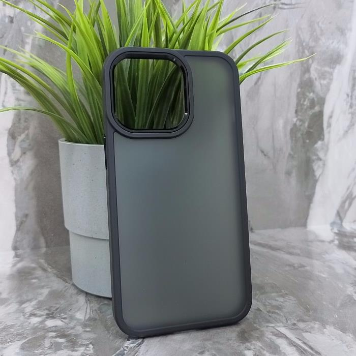 iPhone 13 Pro. Накладка, BST Rock Matte Camera Edge, черный