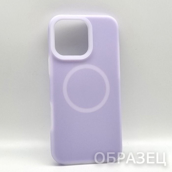 iPhone 13. Накладка, Silicone Neon Mag, сиреневый