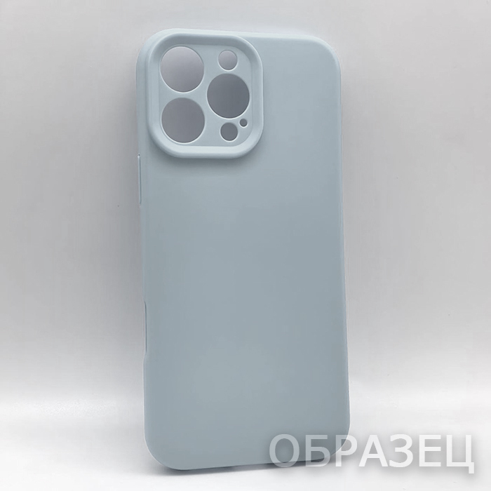 iPhone 13. Накладка, силикон, BST Soft Touch, бледно-голубой