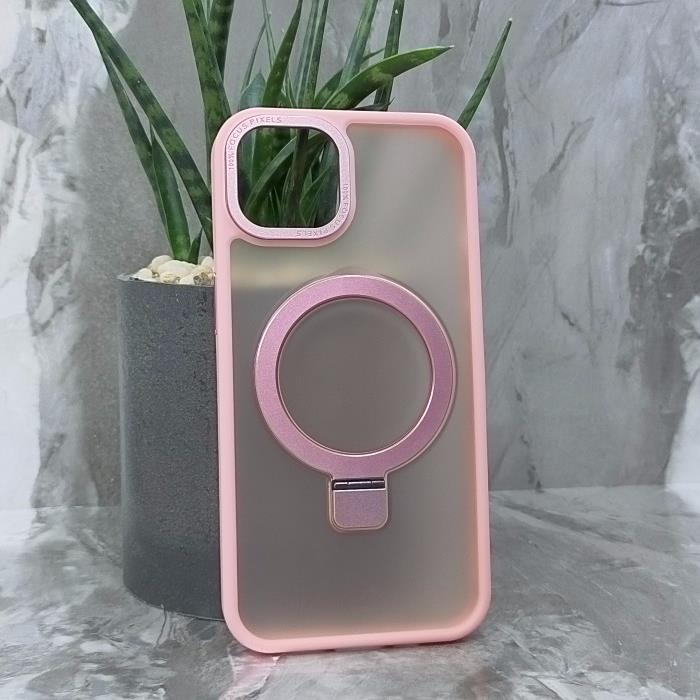 iPhone 13. Накладка, Focus Matte Big Ring, розовый