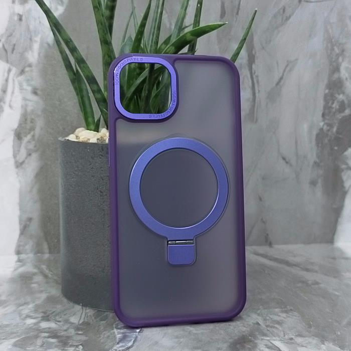 iPhone 13. Накладка, Focus Matte Big Ring, фиолетовый