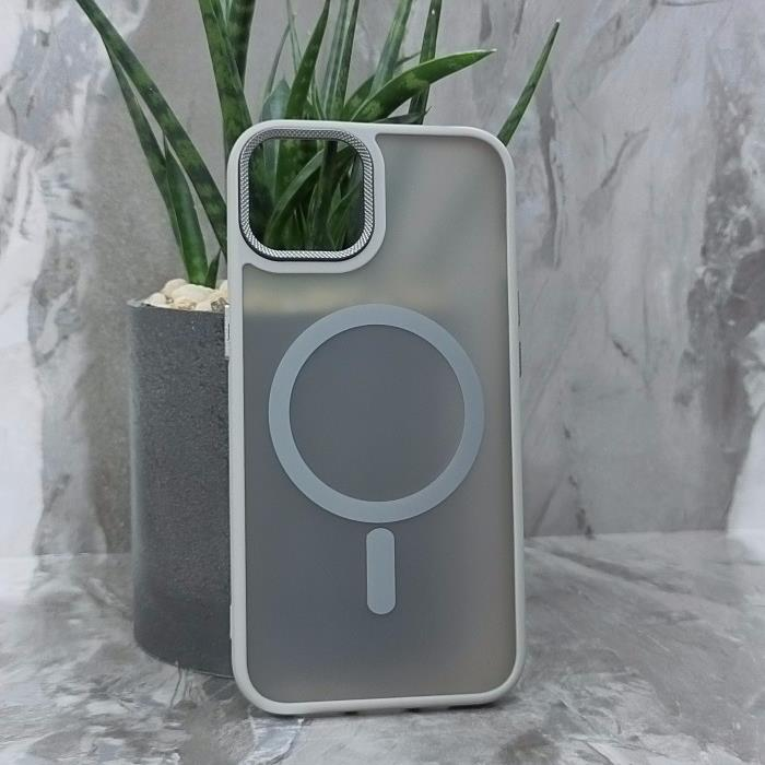 iPhone 13. Накладка, Simple Matte Mag, тип 2, серый