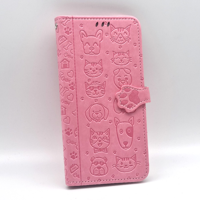 iPhone 13 Mini. Книжка, Pets, розовый