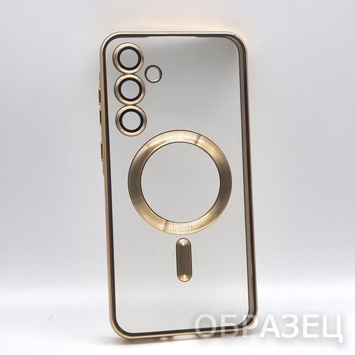 iPhone 13 Mini. Накладка, Simple Mag Camera, силикон, золотой