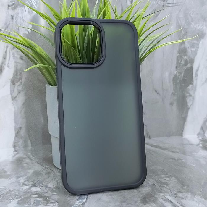 iPhone 13 Pro Max. Накладка, BST Rock Matte Camera Edge, черный