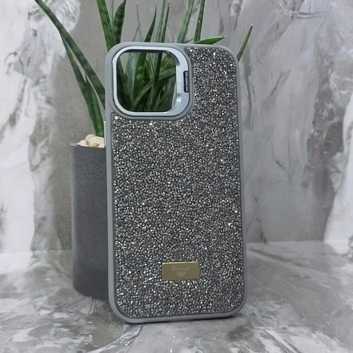 iPhone 13 Pro Max. Накладка, Support Camera Diamond, камера-подставка, серый