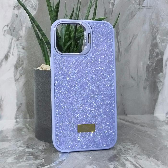 iPhone 13 Pro Max. Накладка, Support Camera Diamond, камера-подставка, сиреневый