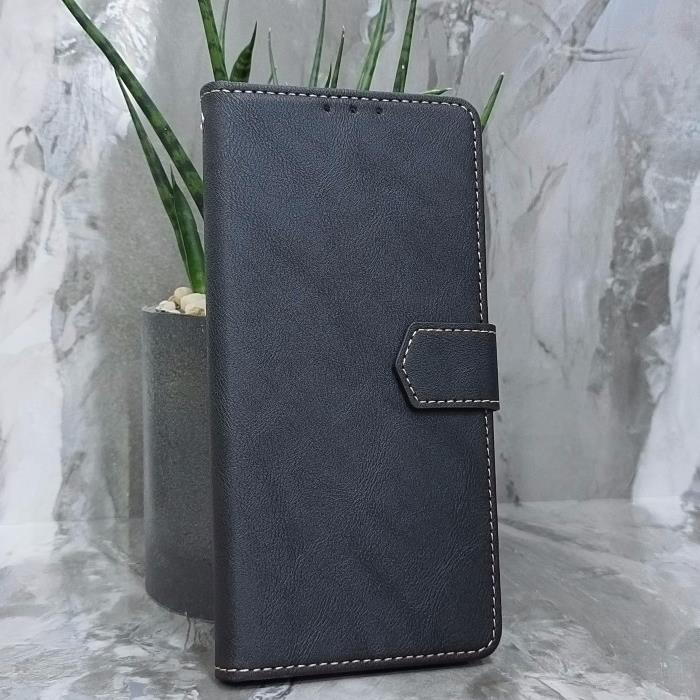 Xiaomi Redmi 10. Книжка, Classic Simple Leather, черный