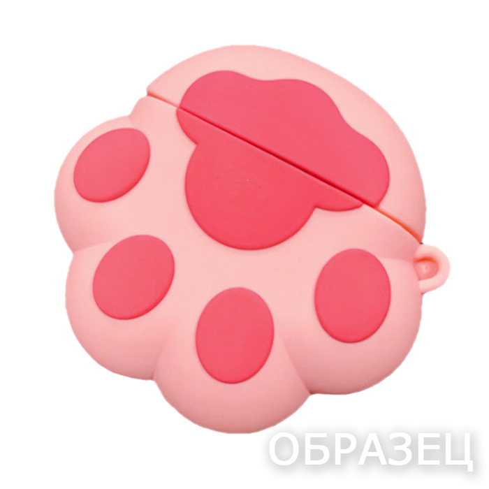 Чехол для Apple AirPods 3, Лапка светло-розовая