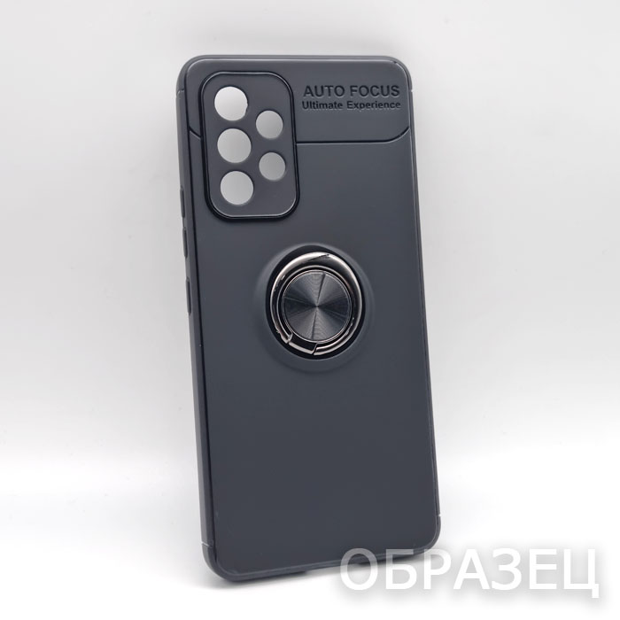 Samsung S21 FE. Накладка, силикон, Ultimate Experience Ring, черный