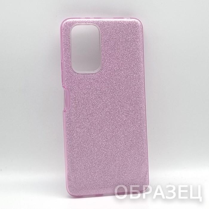 Xiaomi Redmi Note 11/Note 11s. Накладка, силикон, пластик, блестки, фиолетовый