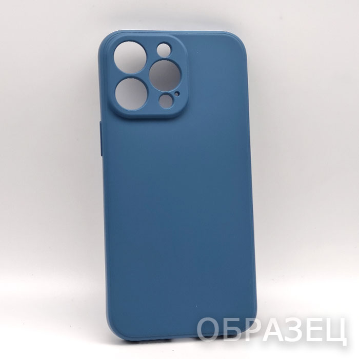 Samsung A13 4G. Накладка, Silicone Case Lite, синий