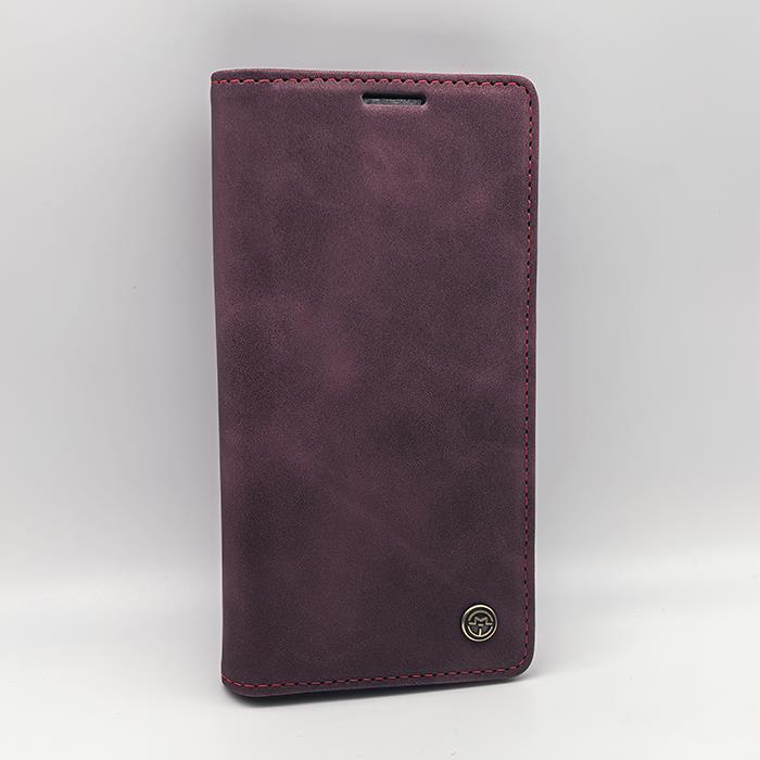 Samsung A13 4G. Книжка, Caseme, бордовый