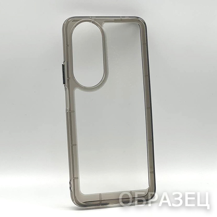 Samsung A53. Накладка, Heavy Clear Armor, темные края, прозрачный