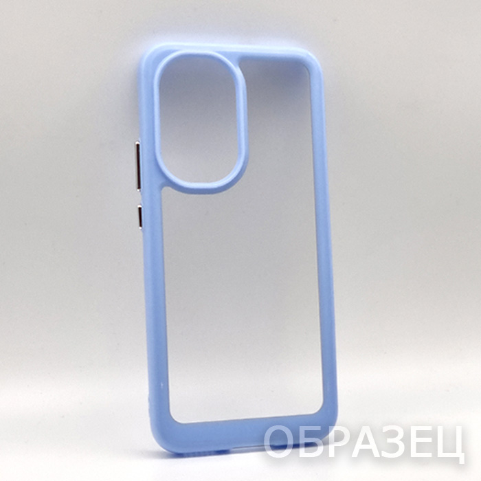 Samsung A53. Накладка, Heavy Clear Armor, сиреневые края