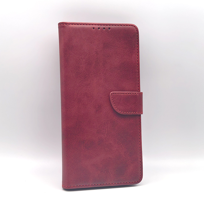 Samsung A73. Книжка, Classic PU Leather, красный