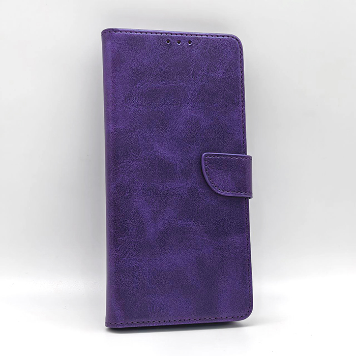 Samsung A73. Книжка, Classic PU Leather, фиолетовый