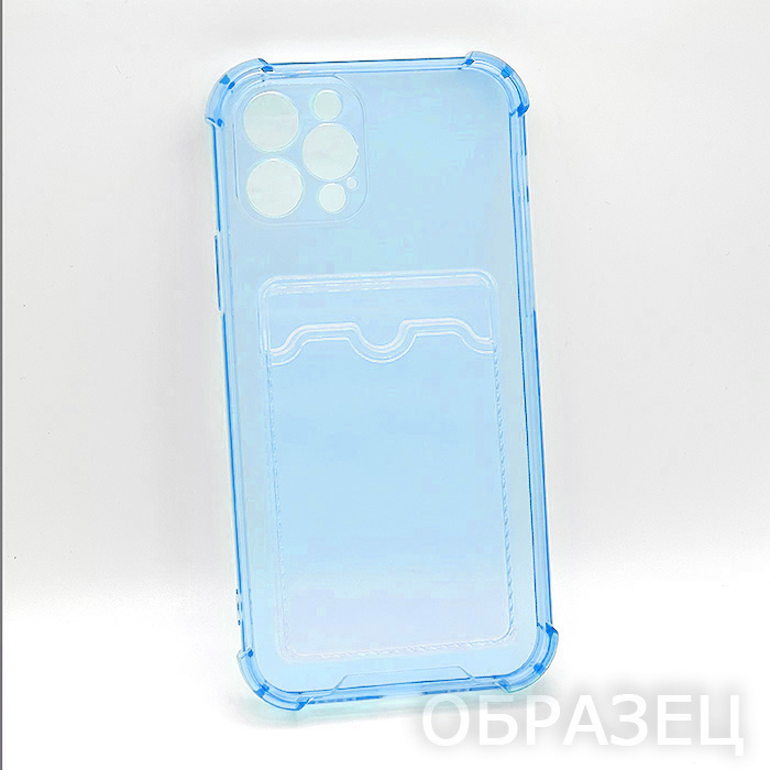 Xiaomi Redmi 10C. Накладка, Armor TPU Card, синий, прозрачный