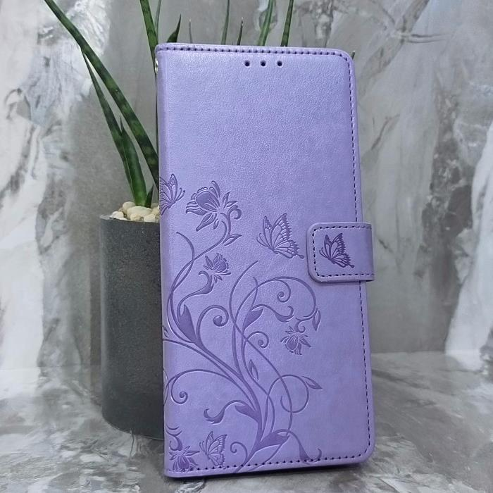 Xiaomi Redmi 10C. Книжка, бабочка и цветы, фиолетовый