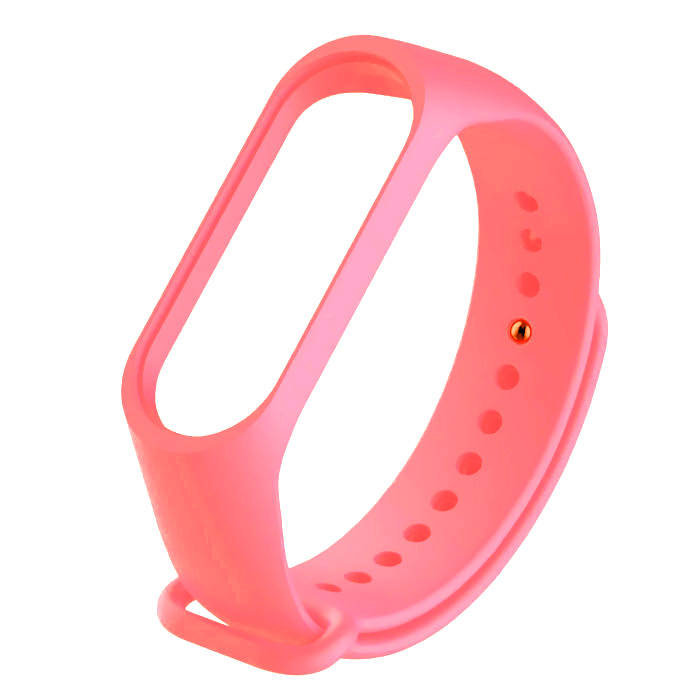 Xiaomi Mi Band 5/6/7. Ремешок, силиконовый, коралловый