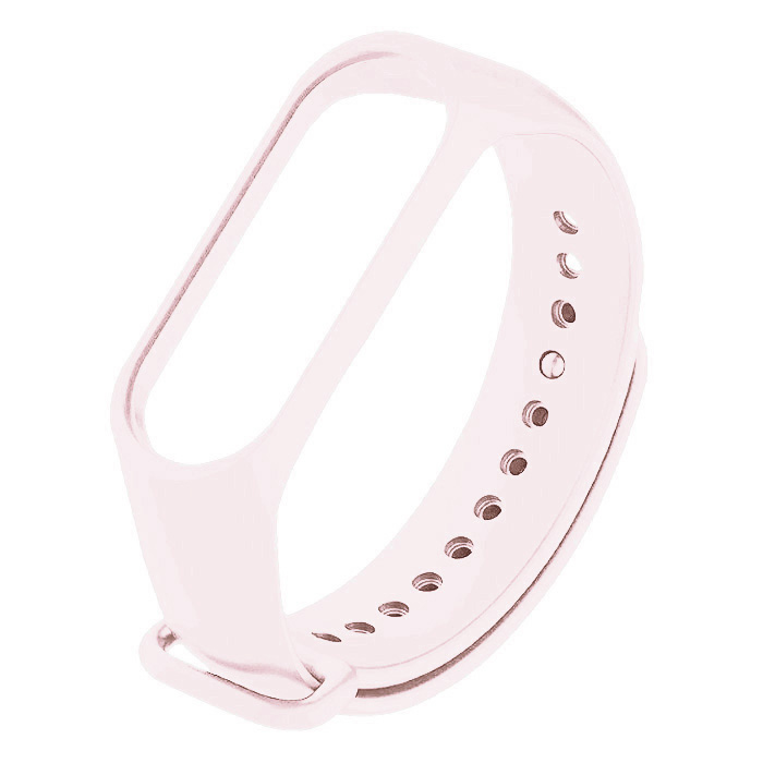 Xiaomi Mi Band 5/6/7. Ремешок, силиконовый, цвет пудра