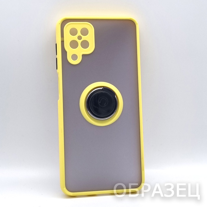 Huawei Nova Y70. Накладка, Rock Matte Ring, желтый