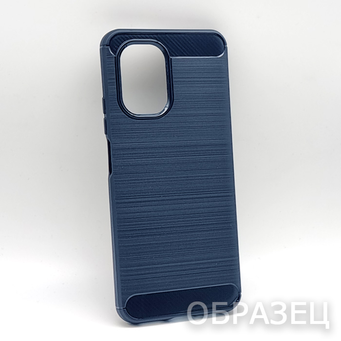 Realme C30/C30s/Narzo 50 Prime. Накладка, силикон, Rugged Armor, темно-синий