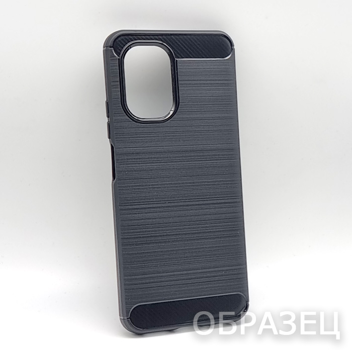 Realme C30/C30s/Narzo 50 Prime. Накладка, силикон, Rugged Armor, черный