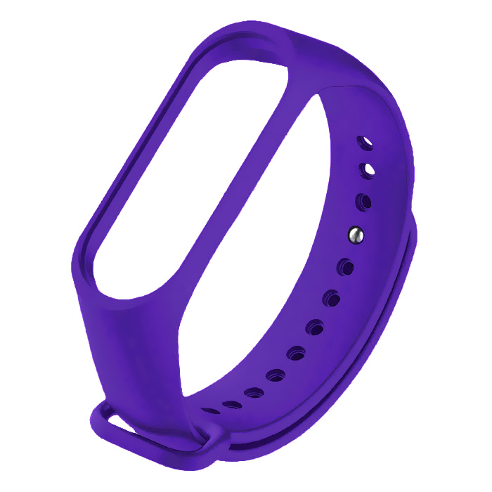 Xiaomi Mi Band 3/4. Ремешок, силиконовый, фиолетовый