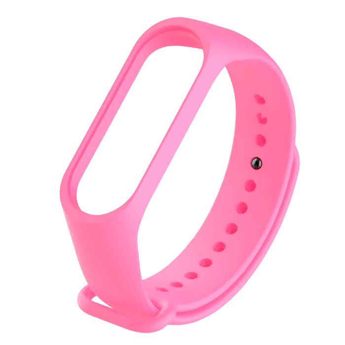 Xiaomi Mi Band 3/4. Ремешок, силиконовый, ярко-розовый