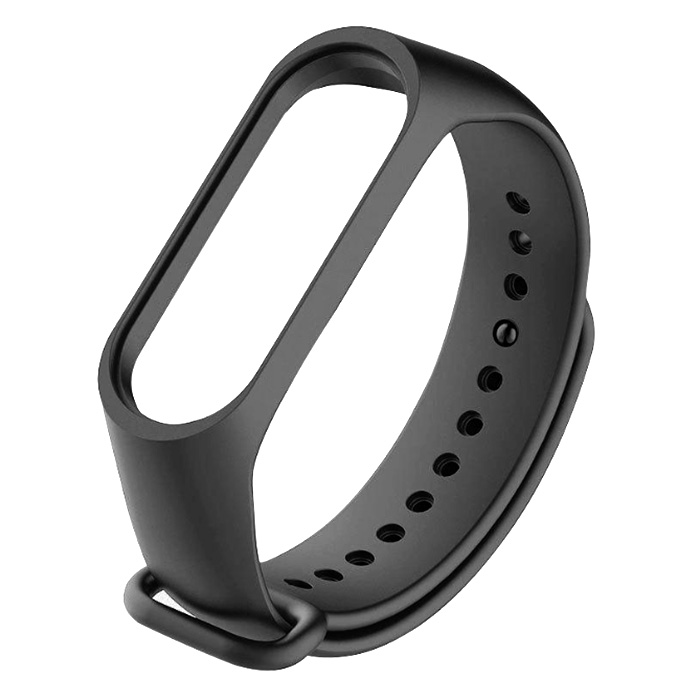Xiaomi Mi Band 3/4. Ремешок, силиконовый, черный