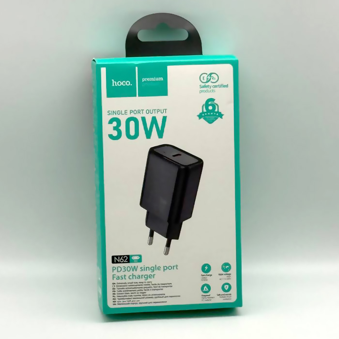 СЗУ Hoco N62 PD30W, черный