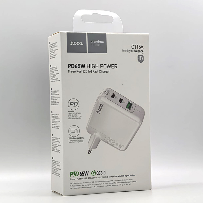 СЗУ Hoco C115A PD45W+QC