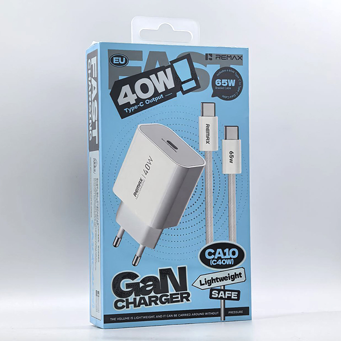 СЗУ Remax RP-CA10 PD40W Type C TypeC белый