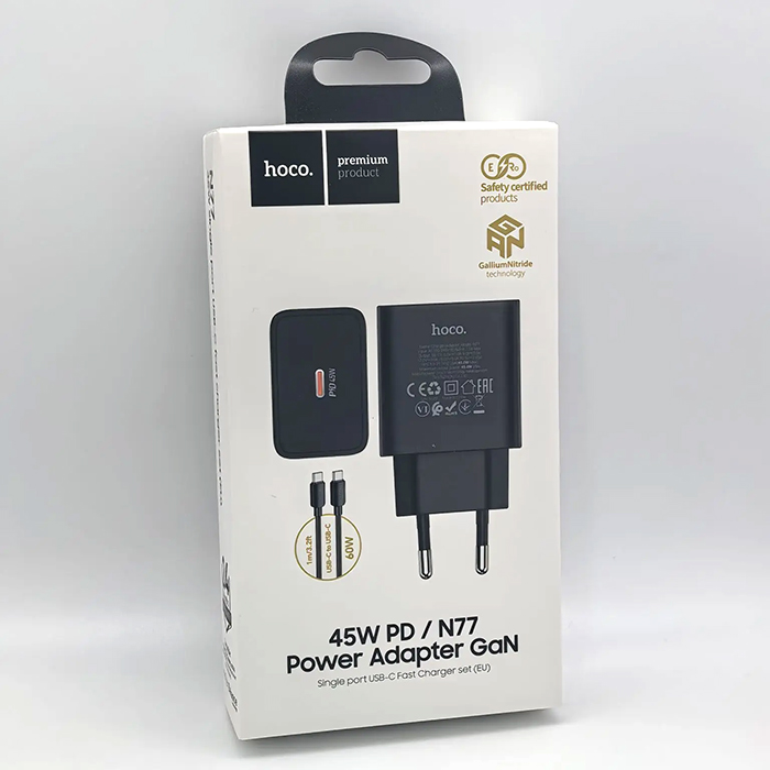 СЗУ Hoco N77 PD45W GaN TypeC TypeC