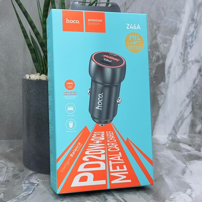 Зарядное в авто Hoco Z46A PD20W+QC18W