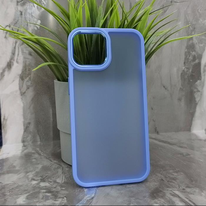 iPhone 14. Накладка, BST Rock Matte Camera Edge, сиреневый