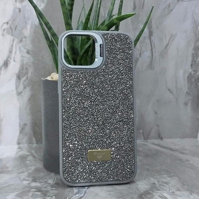 iPhone 14. Накладка, Support Camera Diamond, камера-подставка, серый
