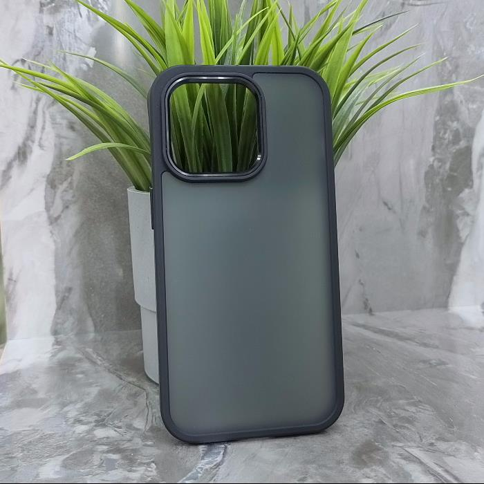 iPhone 14 Pro. Накладка, BST Rock Matte Camera Edge, черный
