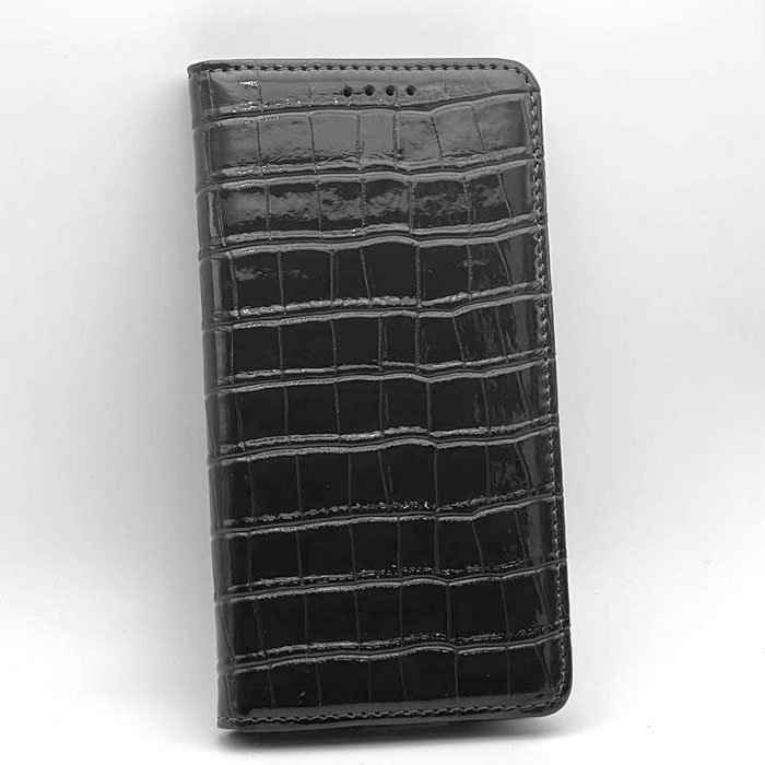 iPhone 14 Pro Max. Книжка, Глянцевая кожа, черный