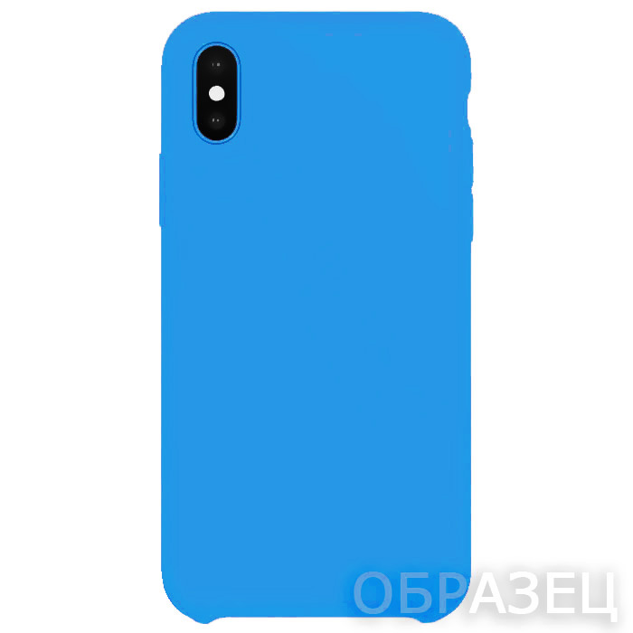 Infinix Smart 6 Plus. Накладка, Silicone Cover, темно-голубой