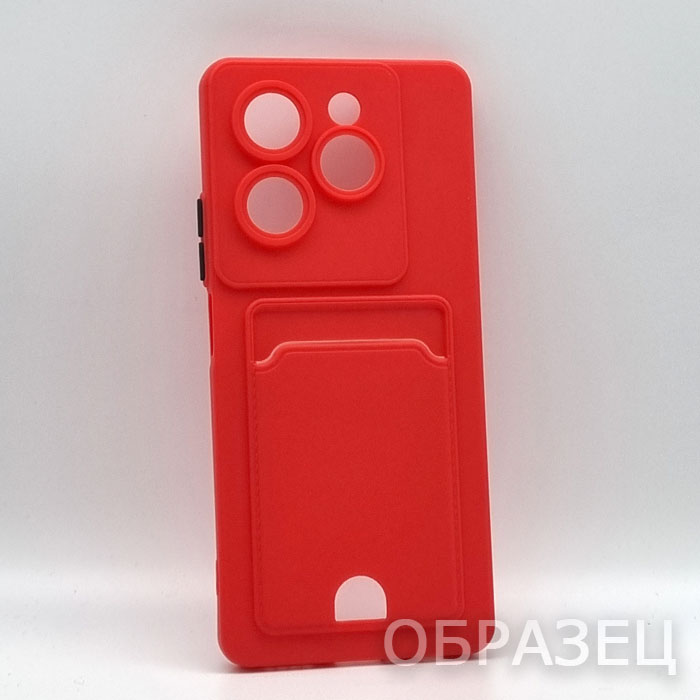 Realme C33. Накладка, New Slim Card, красный