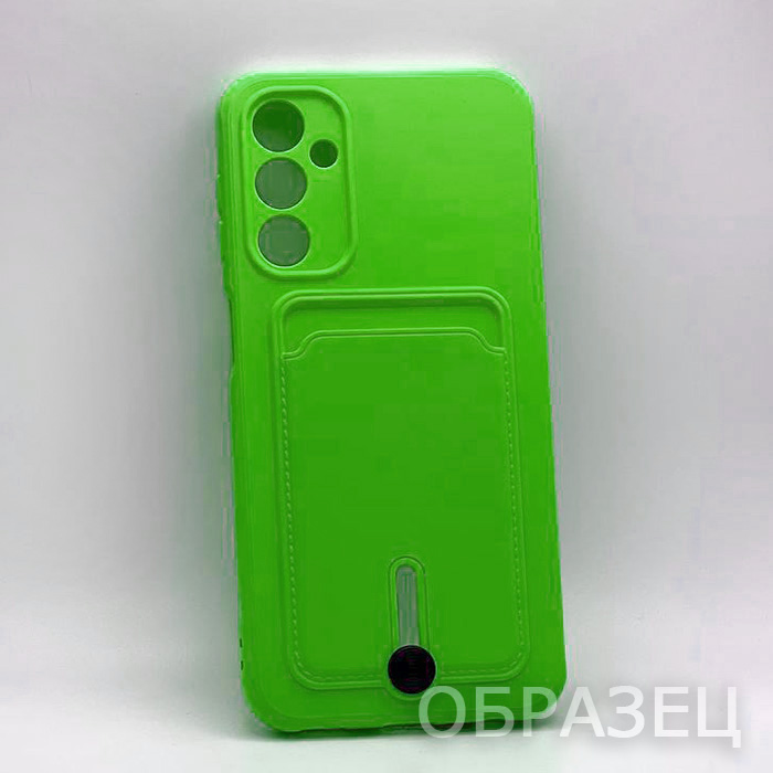 Infinix HOT 20i. Накладка, Soft Card Slide, зеленый