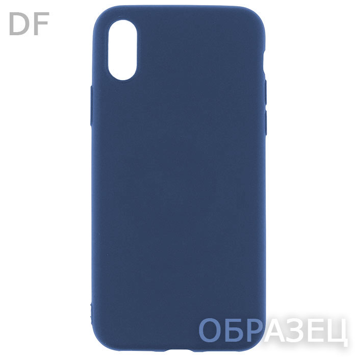 Xiaomi 12T/12T Pro. Накладка, DF, soft touch, синий