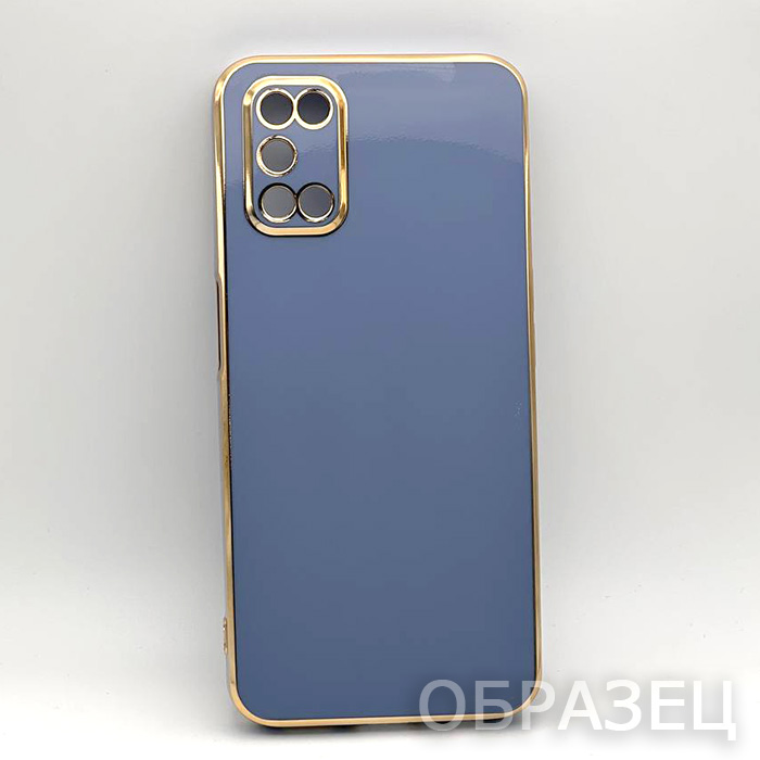 OPPO A55 5g. Накладка, Yugoif Slim, серо-голубой