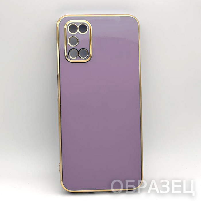 OPPO A55 5g. Накладка, Yugoif Slim, серо-фиолетовый