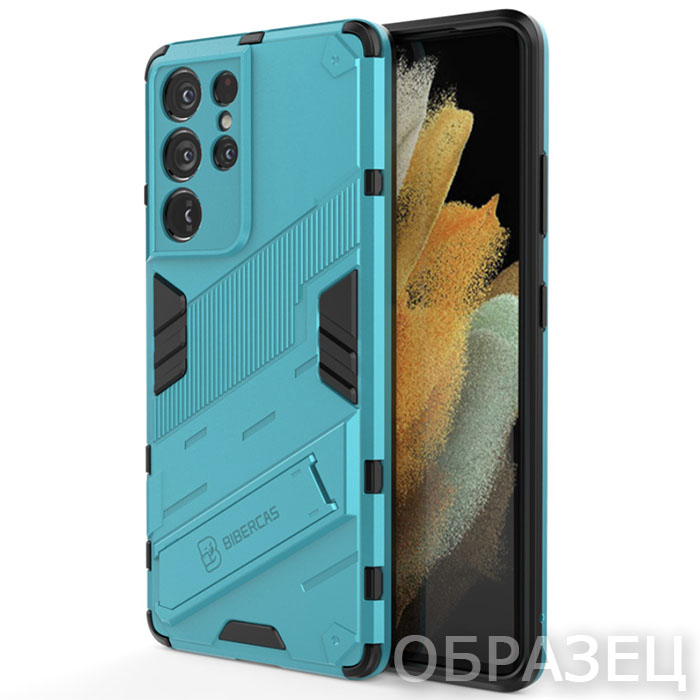 Samsung M13. Накладка, Bibercas, голубой